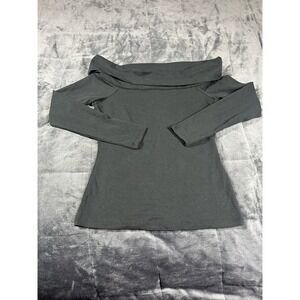 Abercrombie & Fitch blouse Off The Shoulder NWT Size M Womens Knit Black Soft
